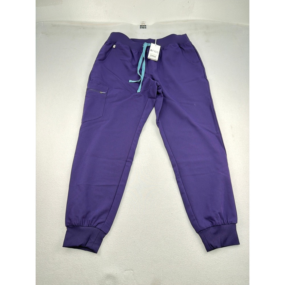 FIGS Zamora Jogger Scrub Pants Purple Petite Medium MP Technical Collection NWT